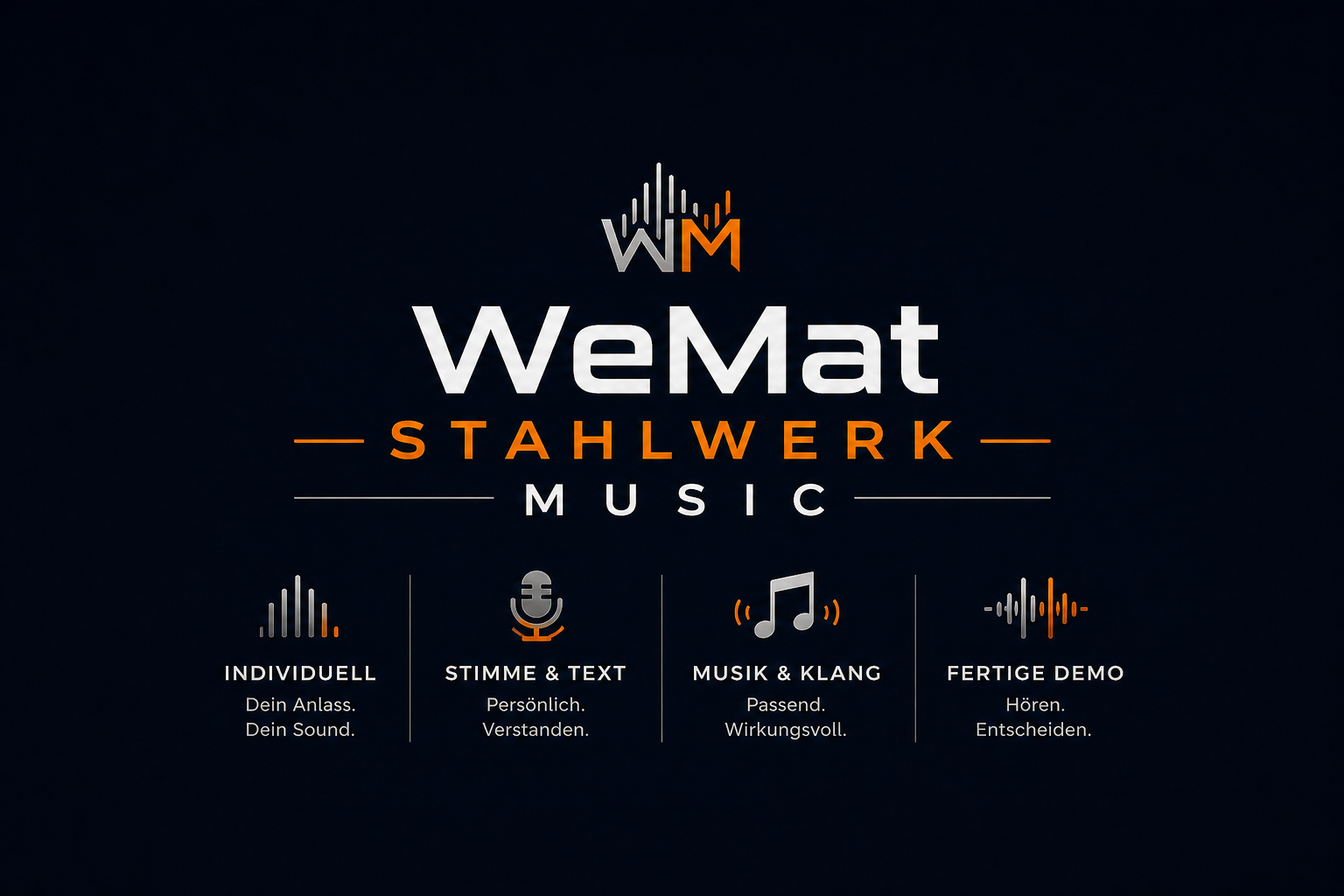 WeMat Stahlwerk Music Logo